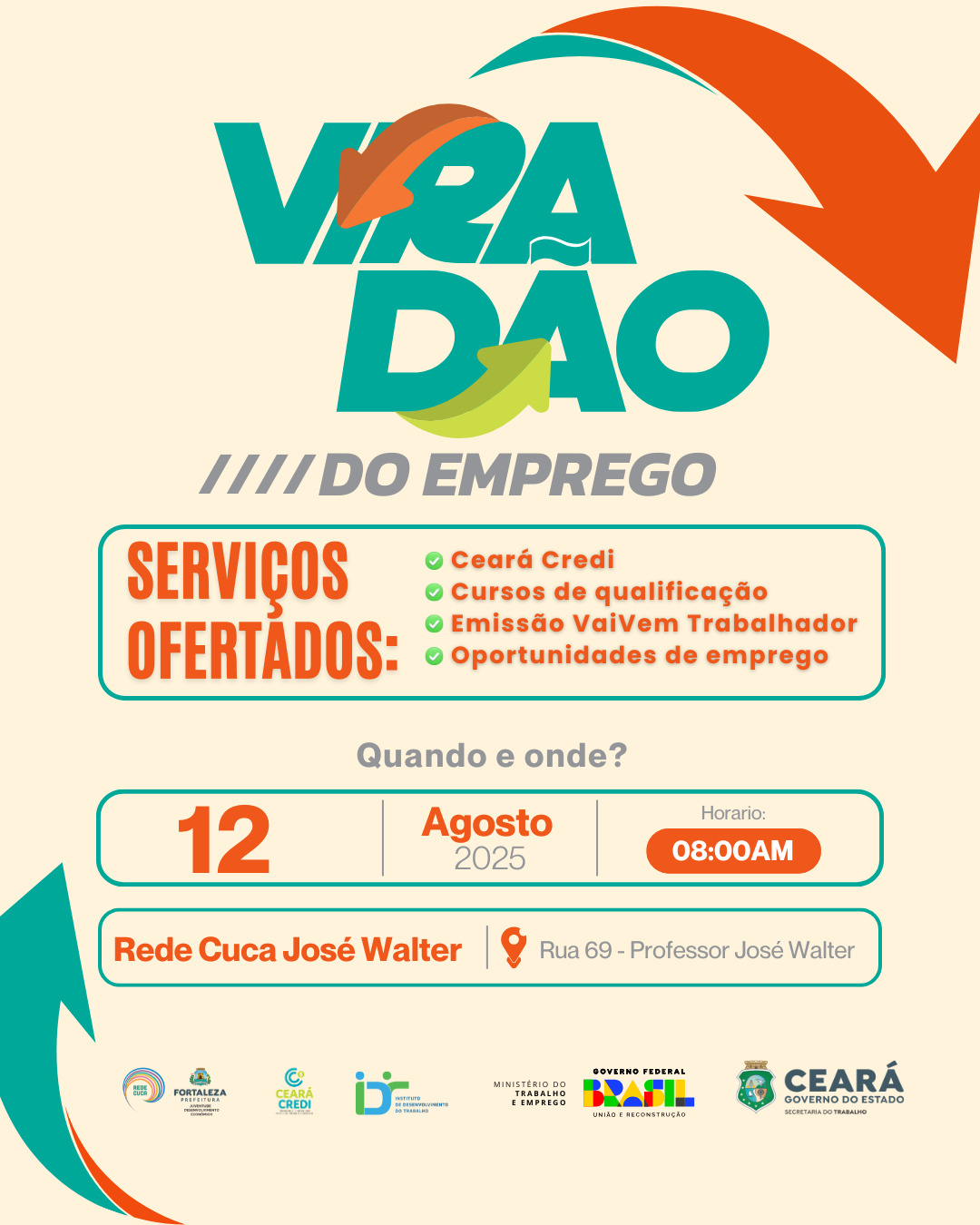 Mutirão de oportunidades para a juventude acontece nesta terça-feira (12/8)